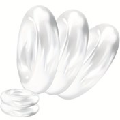 Resim 6 adet Silikon Boyalı Plastik Kapı Tamponları, Alt Kapılar için Kauçuk Duvar Koruyucuları, DIY Kolay Tamir Kauçuk Kapı Durdurucuları 