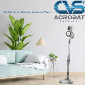 Resim CVS DN 4731 Cordless Katlanır Şarjlı Dijital Dik Süpürge 
