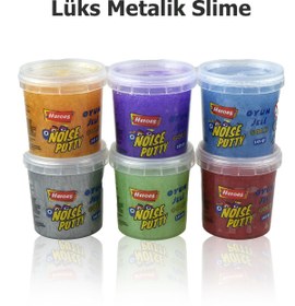 Resim Venino 870 gr 6 Renk Metalik Slime - Hazır Slime 