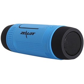 Resim Springsun Zealot S1 Dış Mekan Bluetooth Hoparlörü - Ipx5 Su Geçirmez, Led Fener Ve Sos Modu, Tf Kart/aux Destekli, 4000mah Pil İle arama, Mavi 