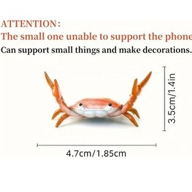 Resim Chenkestoreone Eğlenceli Yengeç Kalemlik Kırmızı Telefon Gözlük Diş Fırçası Tutucu Kırmızı 