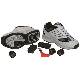 Resim Rolleys Tekerlekli Paten Spor Ayakkabı Gri - Siyah 
