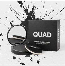 Resim Quad Saç Ve Sakal Kapatıcı Dolgunlaştırıcı Pudra, Siyah, 10gr, Doğal Görünüm, Anında Hacim 