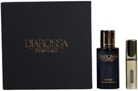 Resim DIAROSSA® Erkek Parfüm Hediye Seti - 50ml Extrait de Parfum + 8ml Doldurulabilir Şişe - Lüks Hediye Kutusu - Farklı Koku Seçenekleri (M002, One Million 'dan esinlenilmiş) 