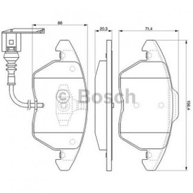 Resim Bosch Fren Balatası Ön 156Mm Bora Golf Iv 11 Bosch