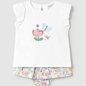 Resim Mayoral Kız Bebek Etek Ve Kelebekli Tişört Takım 1984 Pembe 