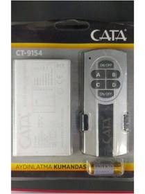 Resim Cata 4 Çıkışlı Avize Aydınlatma Kumandası 4x1000w 4lü Wireless Kontrol IP20 220 Volt 