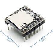 Resim MP3-TF-16P MP3 Wav Wma Player 24 Bit DAC Micro SD Kart Ses Modülü 