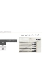Resim Fett Tome Saplı Saatçi Eğe Takımı 12 Parça Set 180 mm 