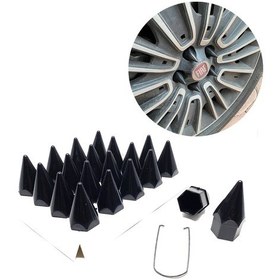 Resim Sivri Mermi Bijon Kapağı Sökme Aparatlı Siyah 17mm 