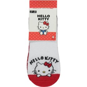 Resim Hello Kitty Kız Çocuk 2'li Babet Çorap 2-12 Yaş Kımızı 