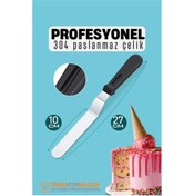 Resim mrpurple Turk Pasta Spatulası Profesyonel 304 Paslanmaz Çelik 27 Cm 