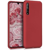 Resim Matte Silicone Huawei Y8p Kılıf Kırmızı Microsonic