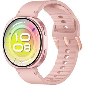 Resim Bix TSW3 42mm Ultra İnce 1.32 inç AMOLED Ekran Bluetooth Aramalı Metal Çerçeve Nabız SpO2 Ölçer Akıllı Saat Pembe 