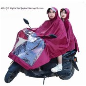 Resim Motosiklet Yağmurluk Panço Kalınlaşır Ve Yağmur Geçirmez Çift Erkek Ve Kadın Genel Panço Haki 