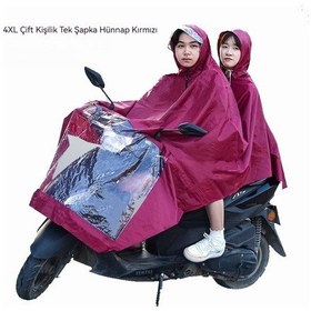 Resim Motosiklet Yağmurluk Panço Kalınlaşır Ve Yağmur Geçirmez Çift Erkek Ve Kadın Genel Panço Haki 