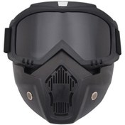 Resim Modüler Maske Ayrılabilir Gözlük Motosiklet Yarış Kask Standart Gri 526194 