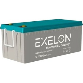 Resim Exelon 12 Volt 200 Amper Jel Akü Derin Döngü Deep Cycle 
