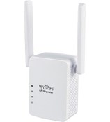 Resim 300mbps Wifi Sinyal Güçlendirici, İki Antenli Ev Kullanımlı Repeater, Ap Modu Desteği, Beyaz Avrupa Standartı 