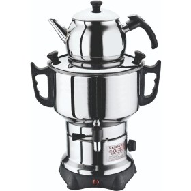 Resim 1,5 Litrelik Paslanmaz Çelik Elektrikli Semaver, Dayanıklı ve Şık Tasarım 