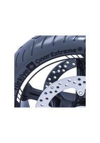 Resim Floresan Beyaz 4 Parçalı Kesikli Jant Şeridi Sticker Çınar Extreme 