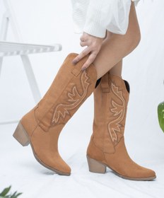 Resim derithy Greta-çizme-taba Süet-knn3001 