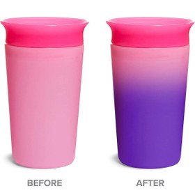 Resim Munchkin Mucize 360° Renk Değiştiren Alıştırma Bardağı 12 ay+ 266 ml Pembe 