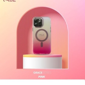 Resim Apple Uyumlu iPhone 16 Pro Grace Renk Geçişli Magsafe Koruyucu Kılıf Pembe 