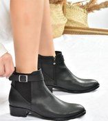 Resim Fox Shoes Siyah Kısa Topuklu Günlük Kadın Bot L252704509 