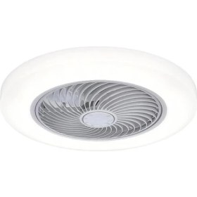 Resim Işıklı Tavan Vantilatörü, Alçak Profilli 20.5” Gömme Montaj, 7 Kanatlı, 3 Rüzgar Hızı, 3 Renk Ayarı 