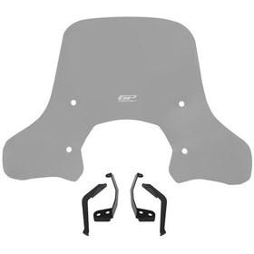 Resim Gp Kompozit Lambretta V125 / V200 2021-2023 Uyumlu Ön Cam Füme 43 Cm 
