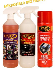 Resim Smx Araç Bakım Seti(genel Tem.-torpido Parlatıcı-susuz Motor Tem) 