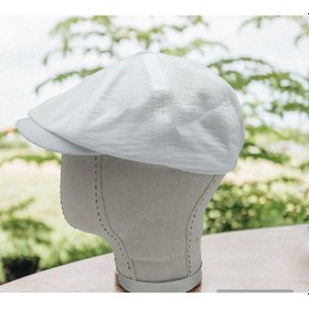 Resim Shopiolog Erkek Beyaz Keten Kasket Şapka Ilkbahar Yaz Men Linen Hat Beyaz 