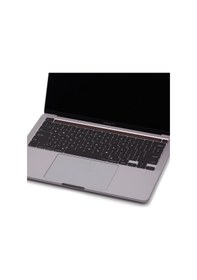 Resim Apple Uyumlu MacBook Pro Klavye Koruyucu M1-m2 13inç Us-abd İngilizce Touchbarlı A2338 A2289 A2251 A2141 Siyah 