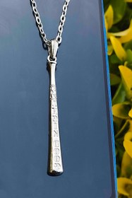 Resim TREND COLLECTİON Antik Gümüş Kaplama Harley Quinn Beyzbol Sopası Kolye 