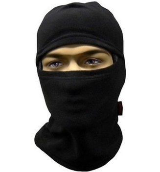 Termolite Unisex Siyah Polar Kar Maskesi Siyah