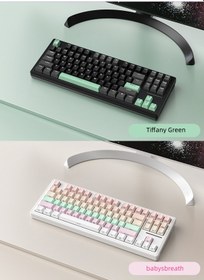 Resim Attack Shark M87 Rgb Kablosuz Şarjlı Üçlü Mod 4000mah Pbt Mekanik Klavye Mac Ve Win Uyumlu 