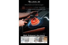 Resim Assur 12V Orbital Cila Pasta Parlatma Polisaj Makinesi 450 W Güç ve 3600 Devir/dk Performansı 