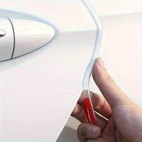 Resim 1 Rulo (10m/33ft) Sağlam Şeffaf Kapı Kenar Koruyucu - Çizik ve Çentik Önleyici, Kolay Montaj, Tüm Araçlar İçin Uygun (Otomobil, Kamyonet, SUV, Minibüs) - Park Alanı, Garaj, Günlük Kullanım Koruma 