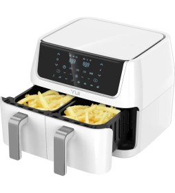 Resim Yui M40 Maxifry Dokunmatik Ekran (5+5) 10LT Çift Hazneli Airfryer Yağsız Fritöz 1800W 