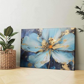 Resim Mavi ve Altın - 120x80 ( Çok Satan ) 