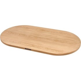 Resim Masifart Octav Meşe 160 Lık Oval Tabla Cilasız Ham Ahşap 