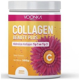 Resim Voonka Collagen Beauty Plus Ananas Aromalı Takviye Edici Gıda 300 Gr 