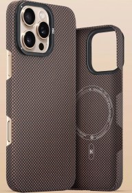 Resim HDD iPhone 16 Pro Max Blaze 1000D Kevlar Magsafe Kılıf 