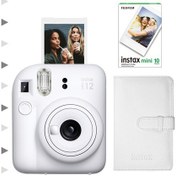 Resim Fujifilm Instax Mini 12 Fotoğraf Makinesi + 10'Lu Film + Laporta Albüm Seti 