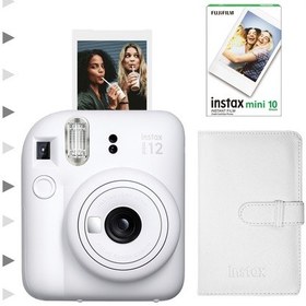 Resim Fujifilm Instax Mini 12 Fotoğraf Makinesi + 10'Lu Film + Laporta Albüm Seti 