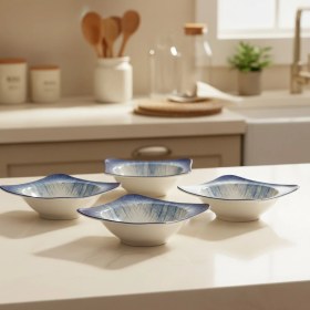 Resim Güral Porselen Spinoza 6 Parça 15 x 15 cm Bone Kase Takımı - 845P 