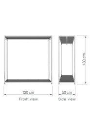 Resim YigitFurkanTicaret 30x30 Demonte Elbise Askılığı Mağaza Askılık Orta Stand ( Camsız Gönderilir ) 