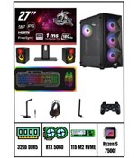 Resim RAMTECH RMT2205 Ryzen 5 7500f 32Gb Ram 1Tb M2 Nvme Rtx 5060 27'' 180Hz Full Set Gaming Bilgisayar 