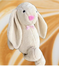 Resim Uyku Arkadaşım Uzun Kulak Bunny Peluş Tavşan 65 Cm Bej 